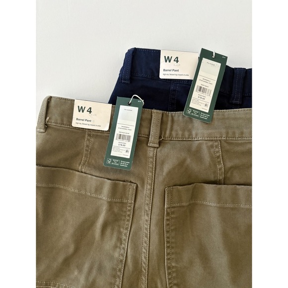 Alpine Design Barrel Chore Pant 2 PAIR Women's 4 Blue Green Olive Navy NWT - Picture 2 of 9